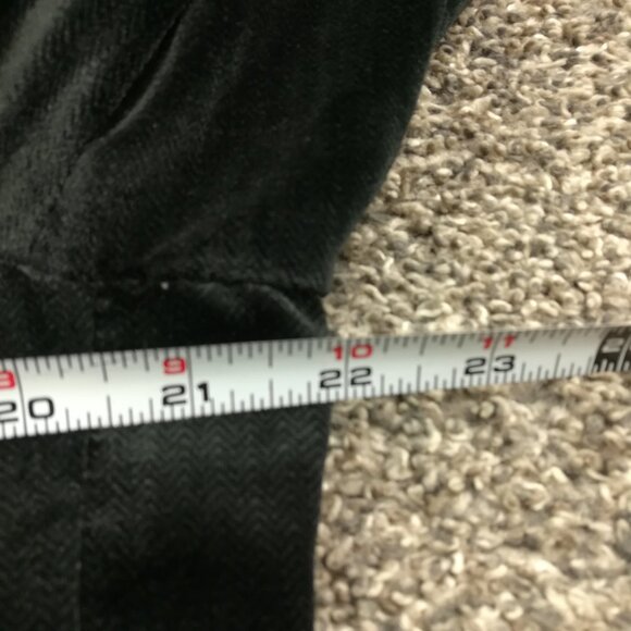 Emporio Armani Blazer Jacket Velvet G Line Herringbone Black 42R - Picture 10 of 13